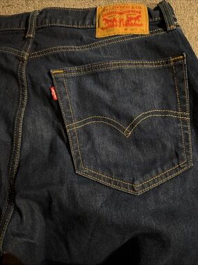 Levi's Men's Dark Indigo Straight Jeans